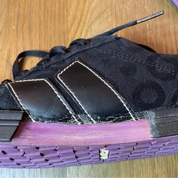 MACBETH Women’s size 9 Black Green Vegan Product Textile Lace Up Sneakers - Picture 6 of 11